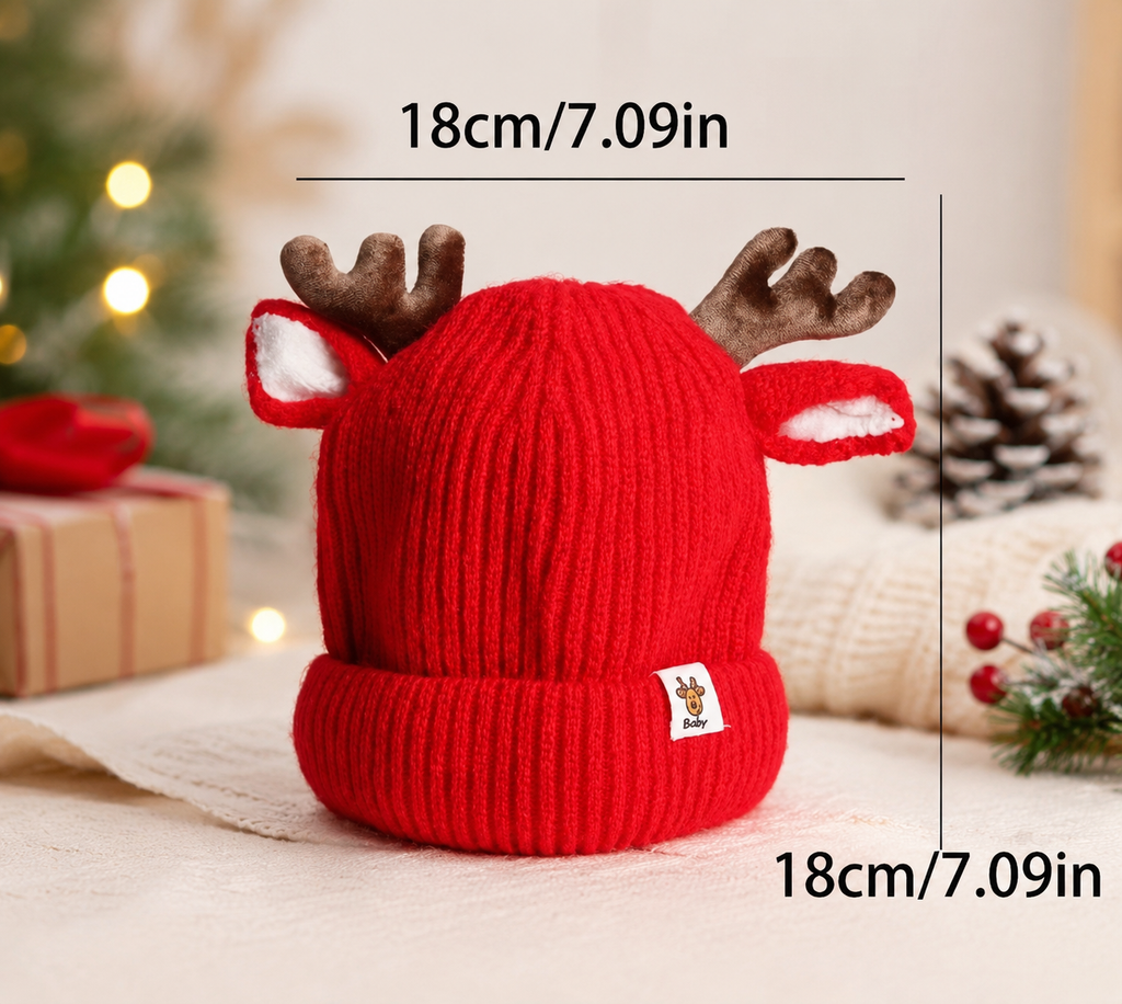 Reindeer Beanie - 0-4 yrs
