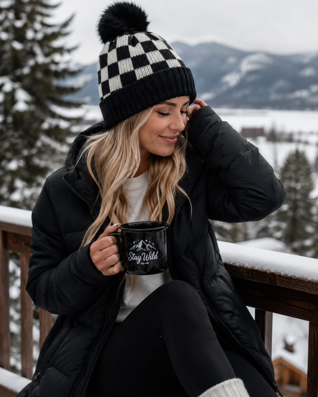 Checkered Beanie