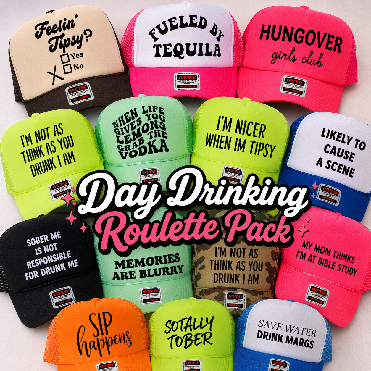 Day Drinking Truck Hat Roulette Pack