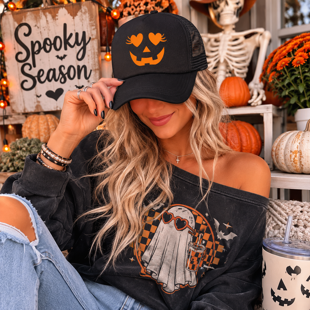 Girly Jack-o-Lanter - Trucker Hat
