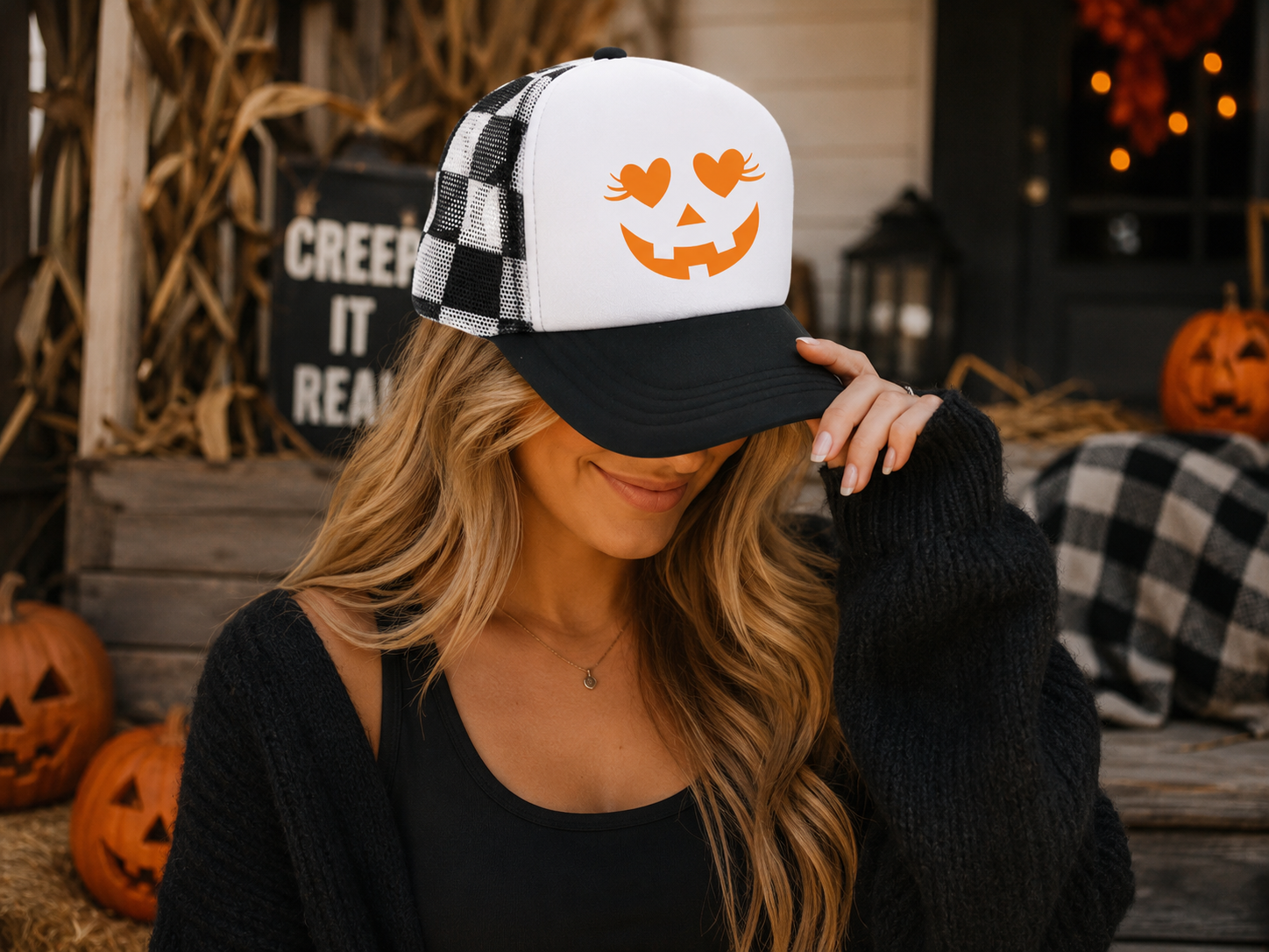 Girly Jack-o-Lanter - Trucker Hat