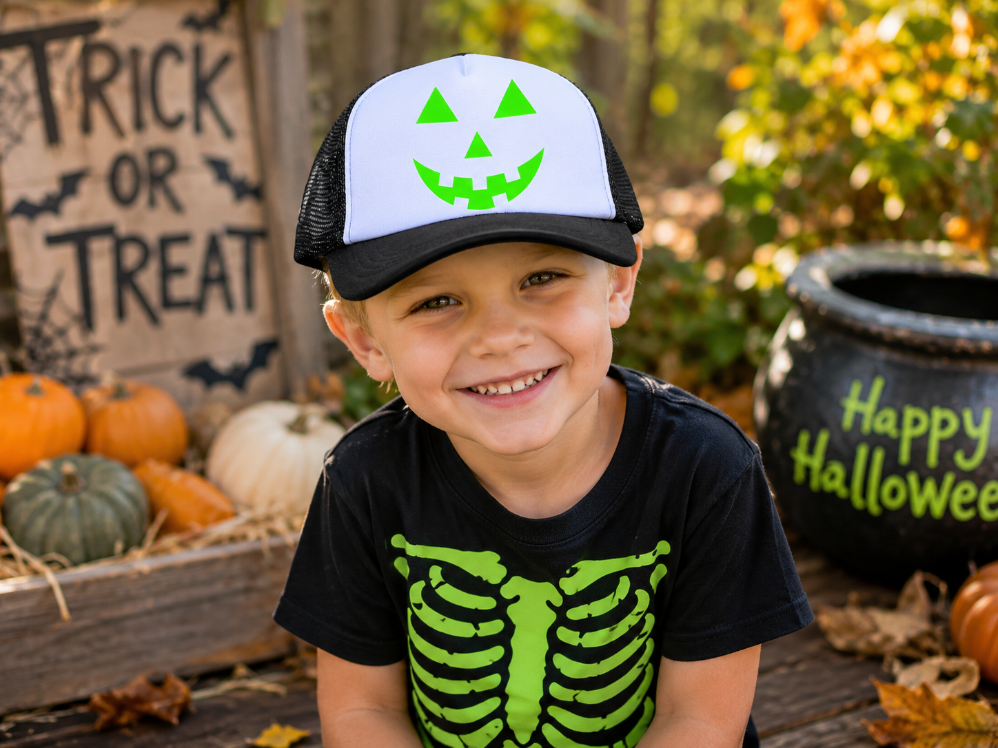 Jack-o-Lantern Hat - Youth