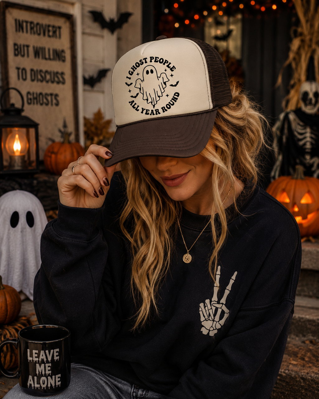 I Ghost People Year Round - Trucker Hat