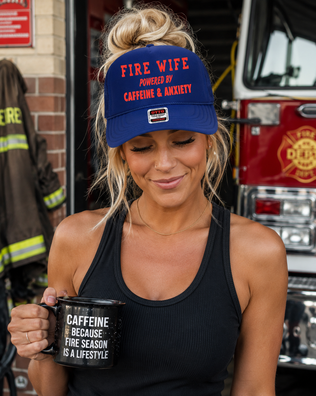 Fire Wife Powered By Caffiene & Anxiety