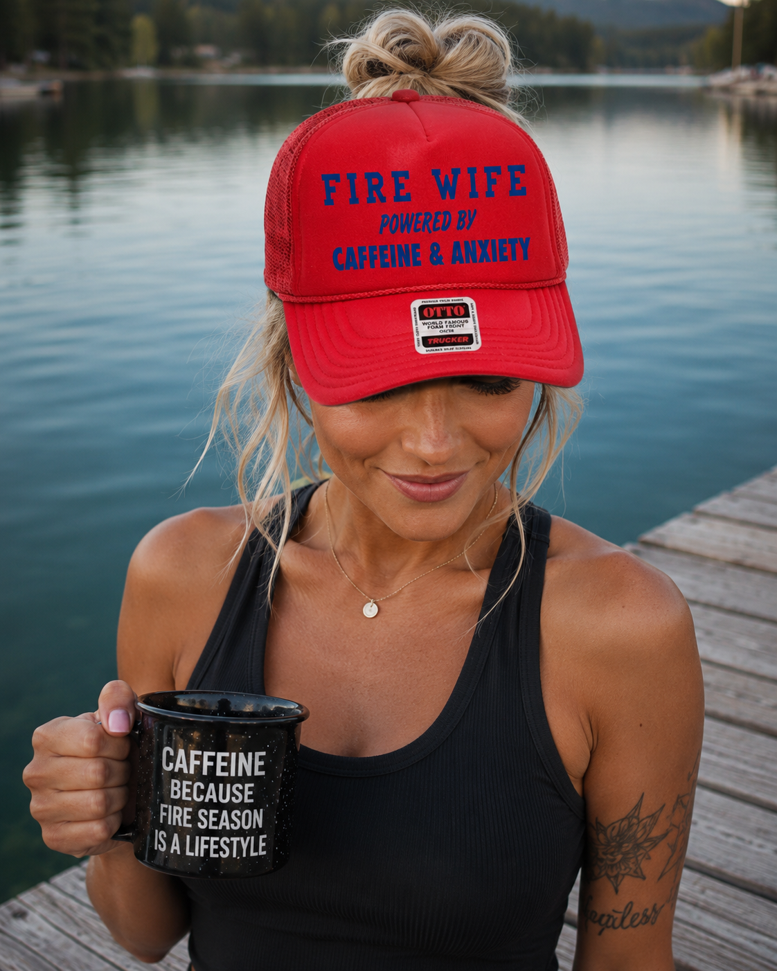 Fire Wife Powered By Caffiene & Anxiety