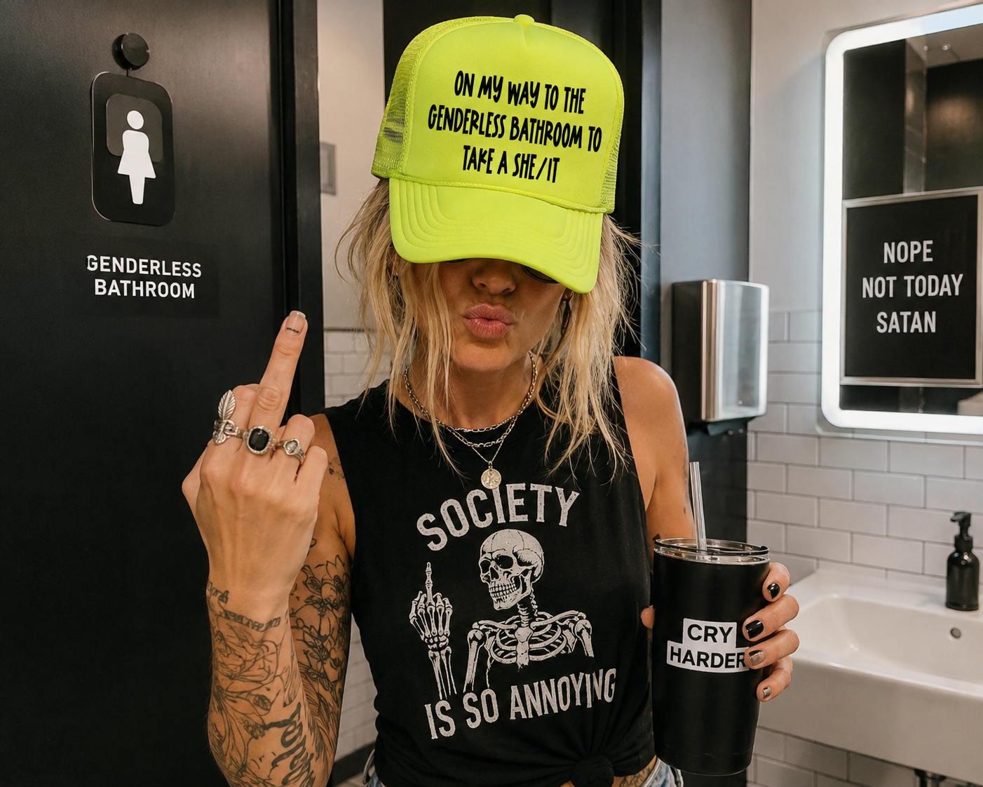 On My Way To The Genderless Bathroom