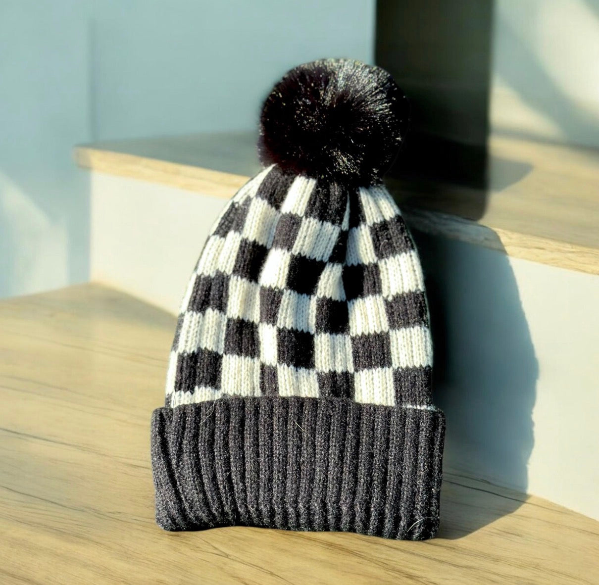 Checkered Beanie