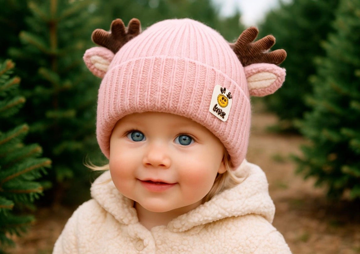 Reindeer Beanie - 0-4 yrs