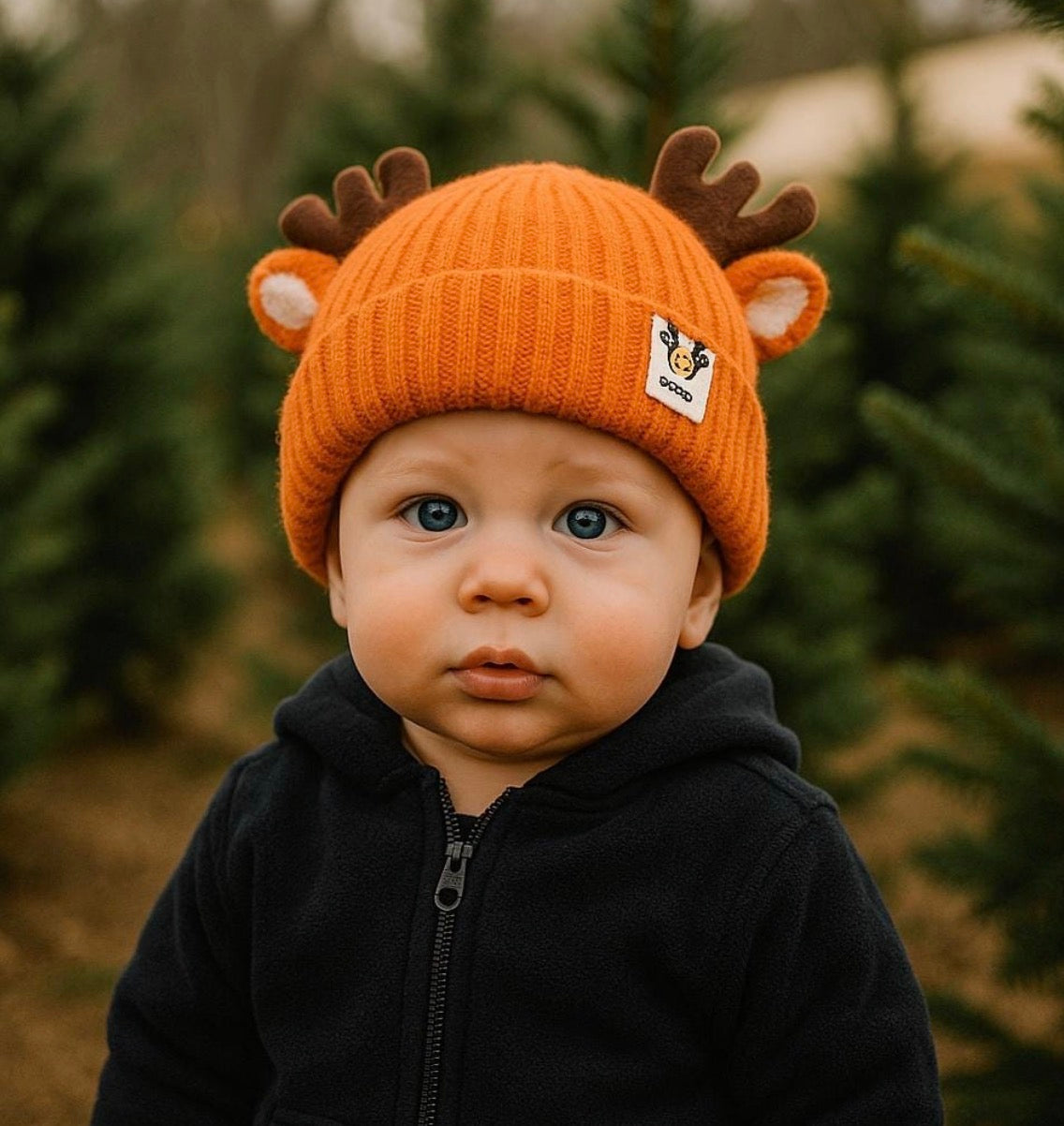 Reindeer Beanie - 0-4 yrs