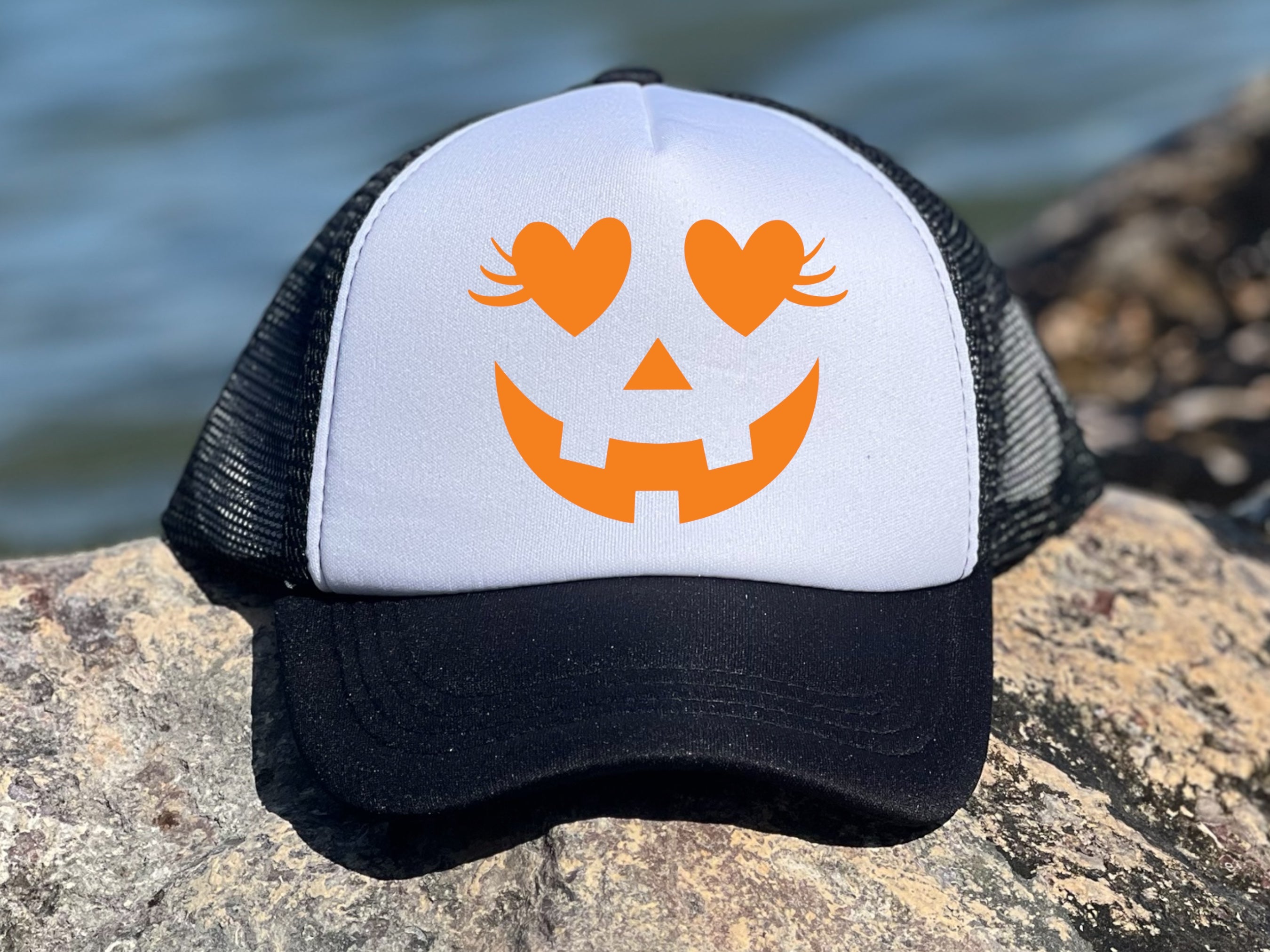 Girly Jack-o-Lantern Hat - Youth