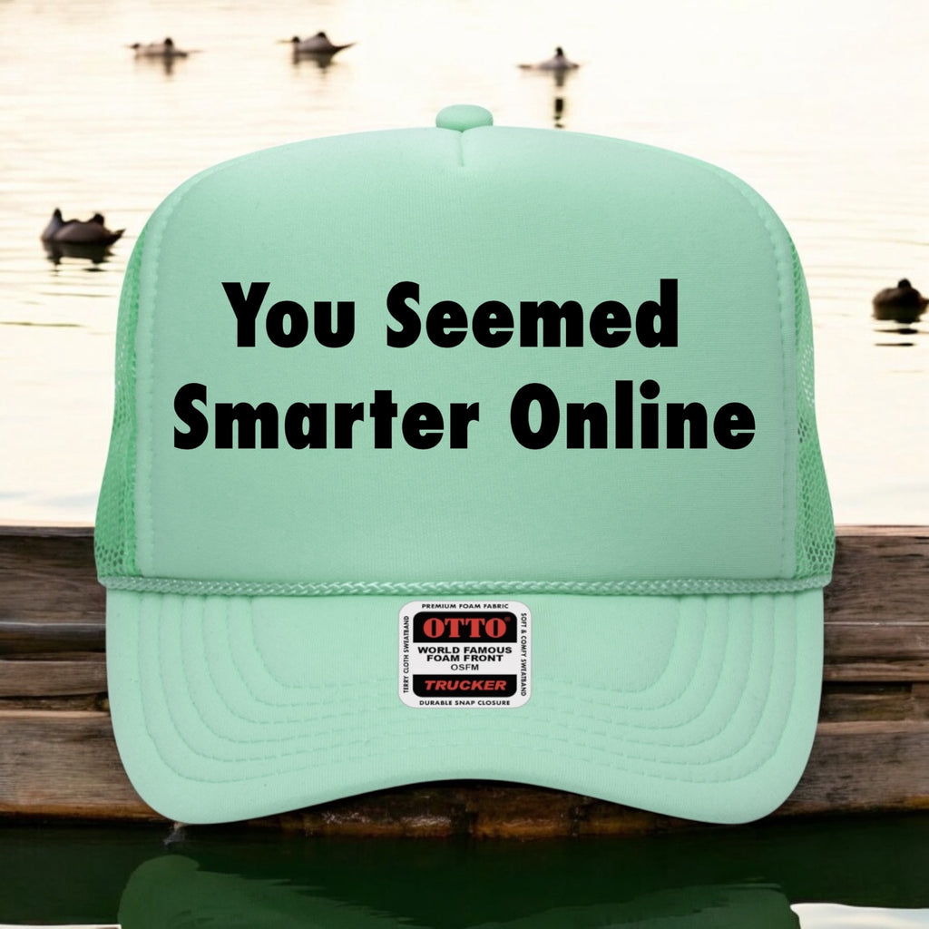 You Seemed Smarter Online