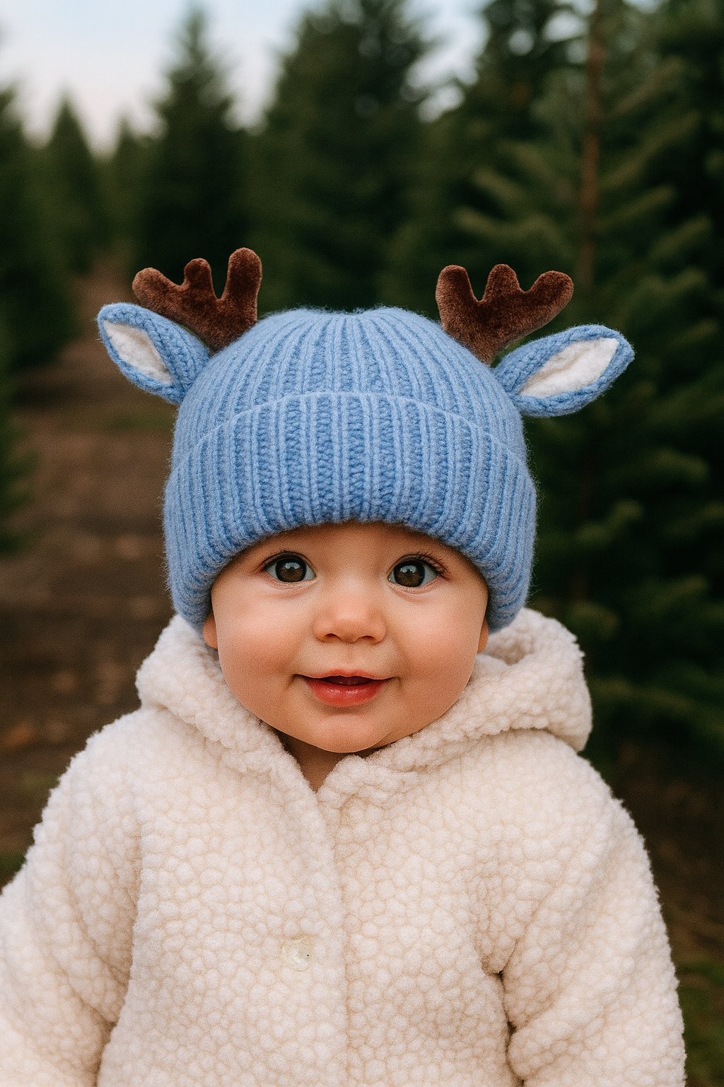 Reindeer Beanie - 0-4 yrs