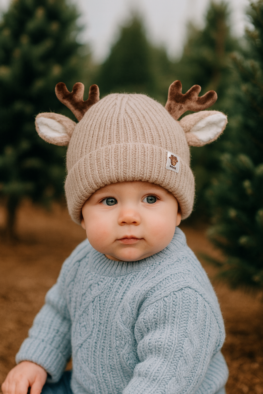 Reindeer Beanie - 0-4 yrs
